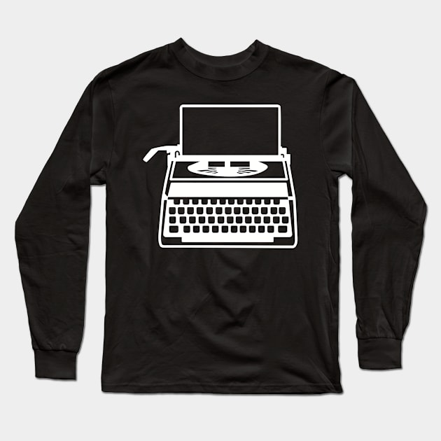 Typewriter Long Sleeve T-Shirt by Designzz